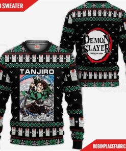 Tanjiro Kamado Ugly Sweater Christmas Demon Slayer Anime Gift