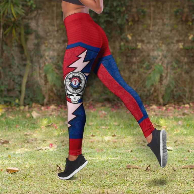 Texas Rangers Grateful Dead High Waist Leggings