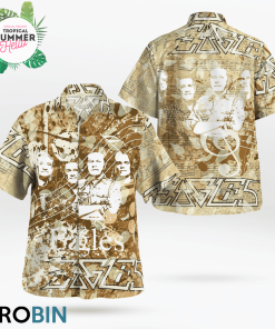 The Eagles Band Hawaiian Shirts, Casual Button Down Short Sleeve Shirt