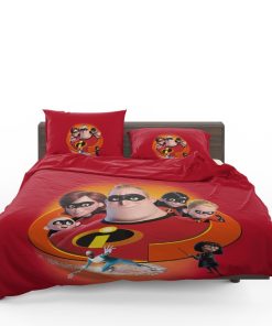 The Incredibles Movie Bob Parr Dash Parr Disney Elastigirl Helen Parr Bedding Set (Duvet cover and Pillow Case)