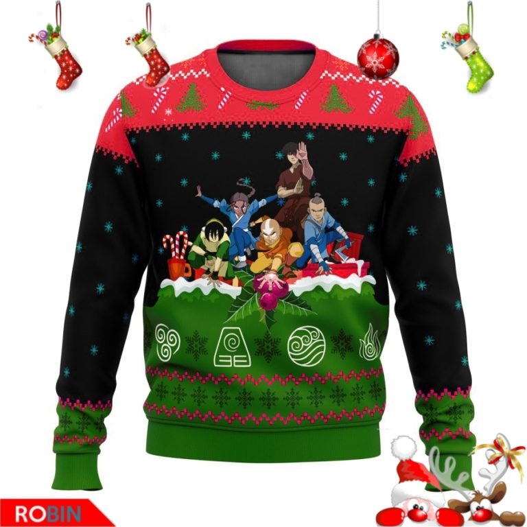 The Last Airbender Avatar Aang Ugly Christmas Sweater