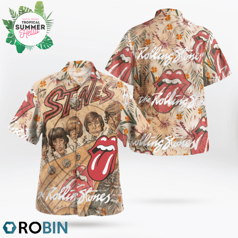 The Rolling Stones Band Hawaiian Shirts, Aloha Shirt