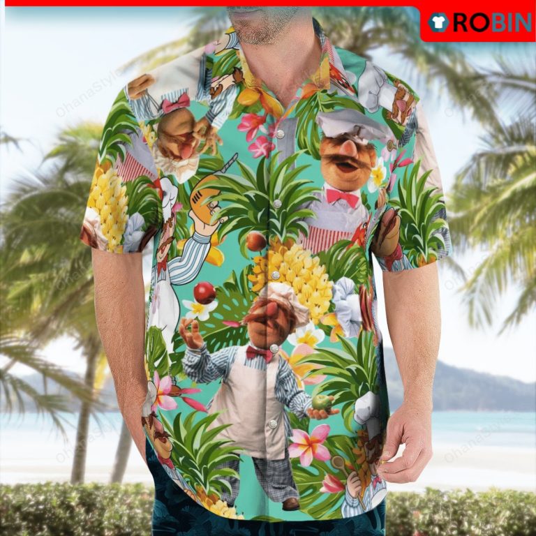 The Swedish Chef Aloha Shirt, Casual Button Down Shirt