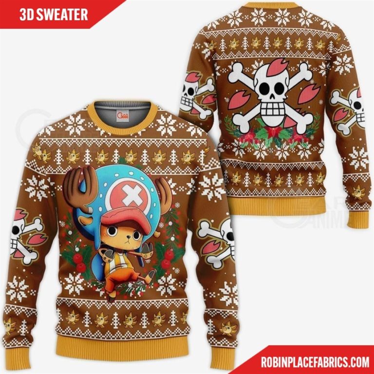 Tony Tony Chopper Ugly Christmas Sweater One Piece Anime Xmas