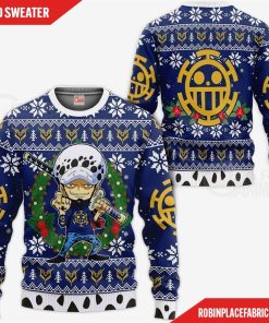 Trafalgar Law Ugly Christmas Sweater One Piece Anime Xmas