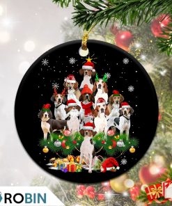 Treeing Walker Coonhound Christmas Tree Lights Christmas Ornament