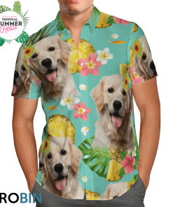 Tropical Pineapple Labrador Retriever Hawaiian Shirts, Aloha Shirt