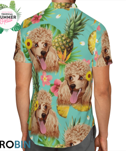 Tropical Pineapple Poodle Hawaiian Shirts Tropical Pineapple Poodle Hawaiian Shirts