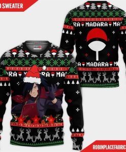 Uchiha Madara Ugly Christmas Sweater Custom Naruto Anime Xmas Gifts
