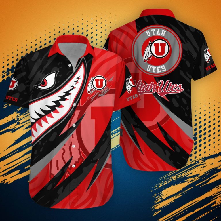 Utah Utes NCAA Hawaiian Shirt Shark Summer
