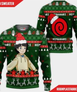 Uzumaki Himawari Ugly Christmas Sweater Custom Boruto Anime Xmas Gifts