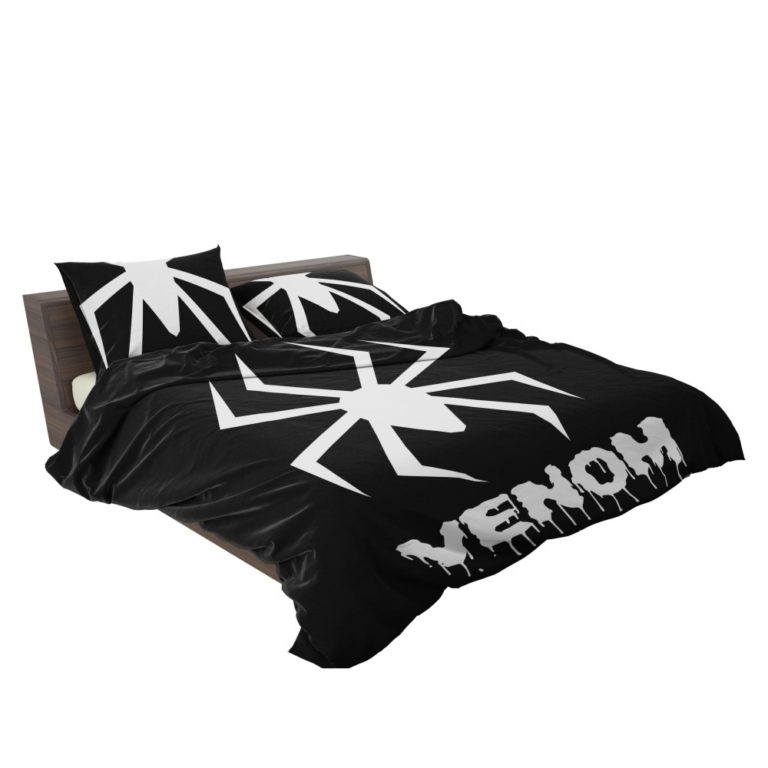 Venom Movie Black Shapes Symbol Venom Duvet cover and Pillow Case