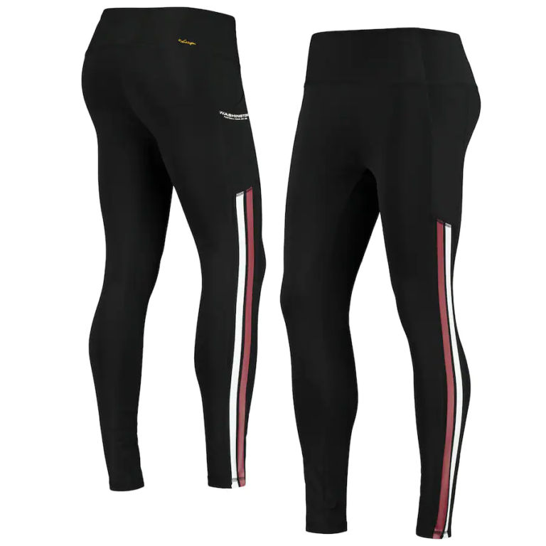 Washington Football Team High Waisted Black Leggings