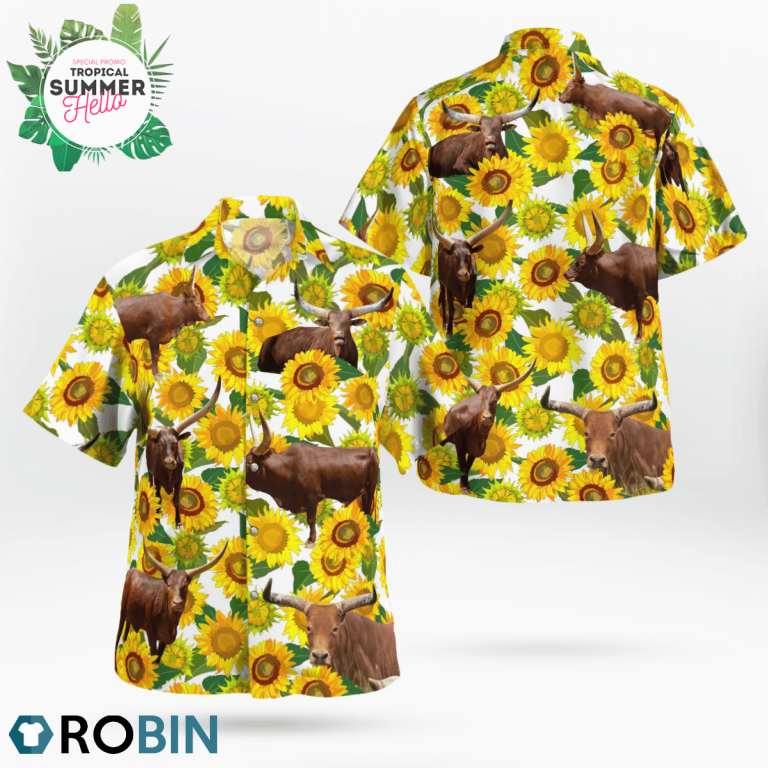 Watusi Cattle Loves Hawaiian Shirts, Aloha Shirt
