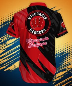 Wisconsin Badgers Shirt Hawaiian Shirt Shark Summer Hawaiian Style Wisconsin Badgers Shirt Hawaiian Shirt Shark Summer Hawaiian Style