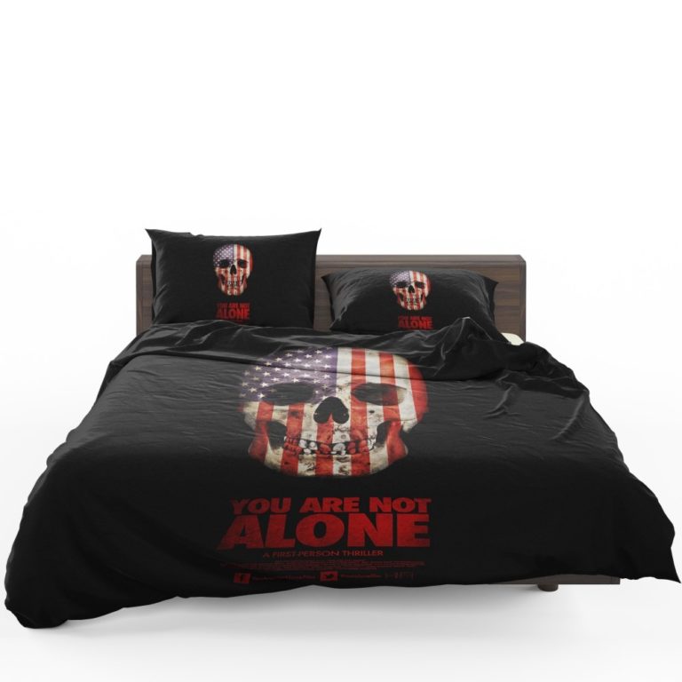 You Are Not Alone Movie Skull USA Bedding Set