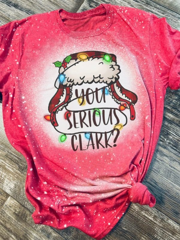 You Serious Clark 3D Print Bleached T-Shirt