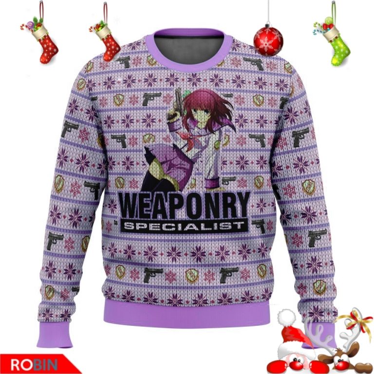 Yuri Nakamura Angel Beats Ugly Christmas Sweater