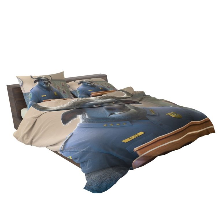 Zootopia Movie Chief Bogo Duvet cover and Pillow Case