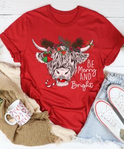 Christmas Cow Tee Shirt