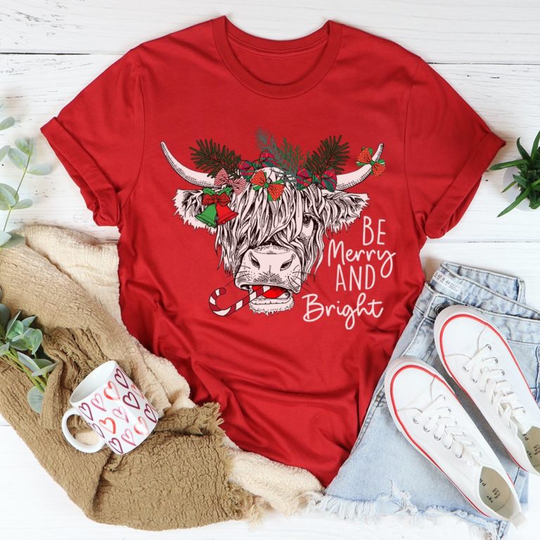 Christmas Cow Tee Shirt