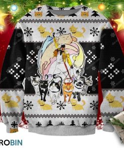 3d Print Freddie Mercury And His Cats Ugly Christmas Sweater, Sweatshirt