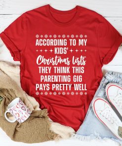 My Kids’ Christmas Lists Tee Shirt