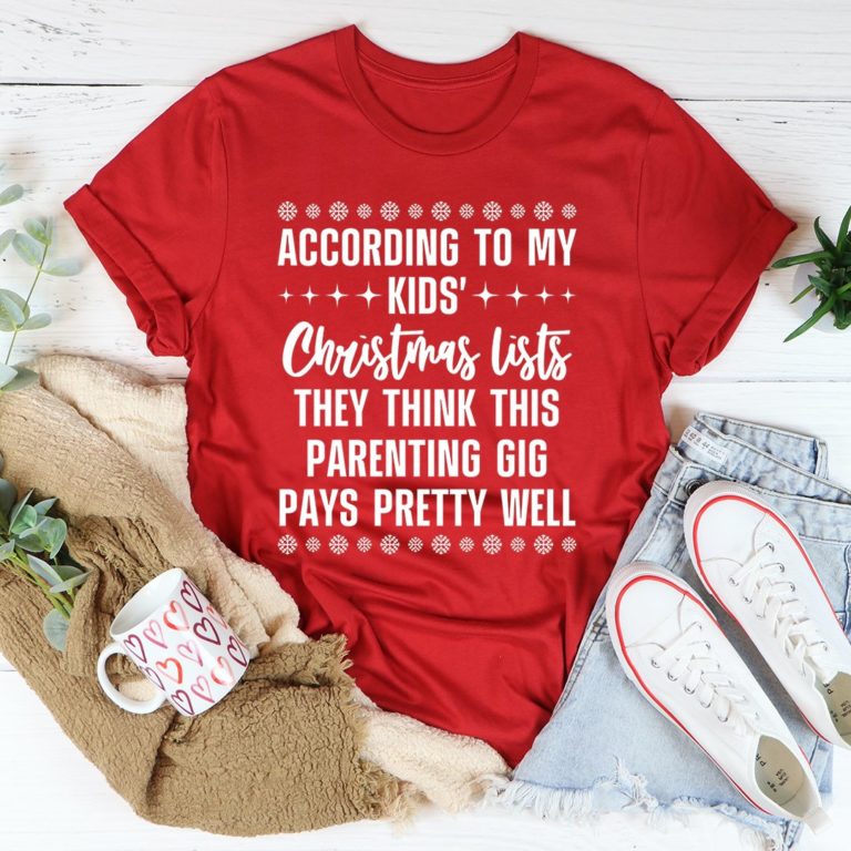 My Kids’ Christmas Lists Tee Shirt