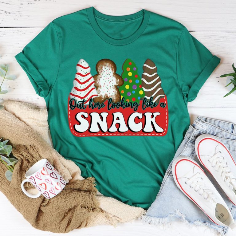 Out Here Looking Like A Snack Christmas Tee Shirt