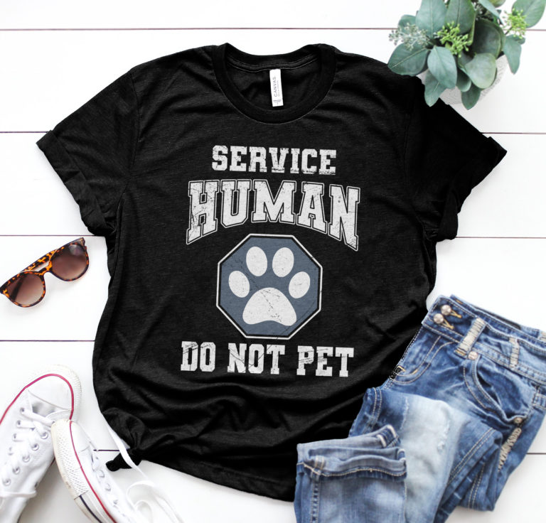 Service Human Do Not Pet Funny Shirt