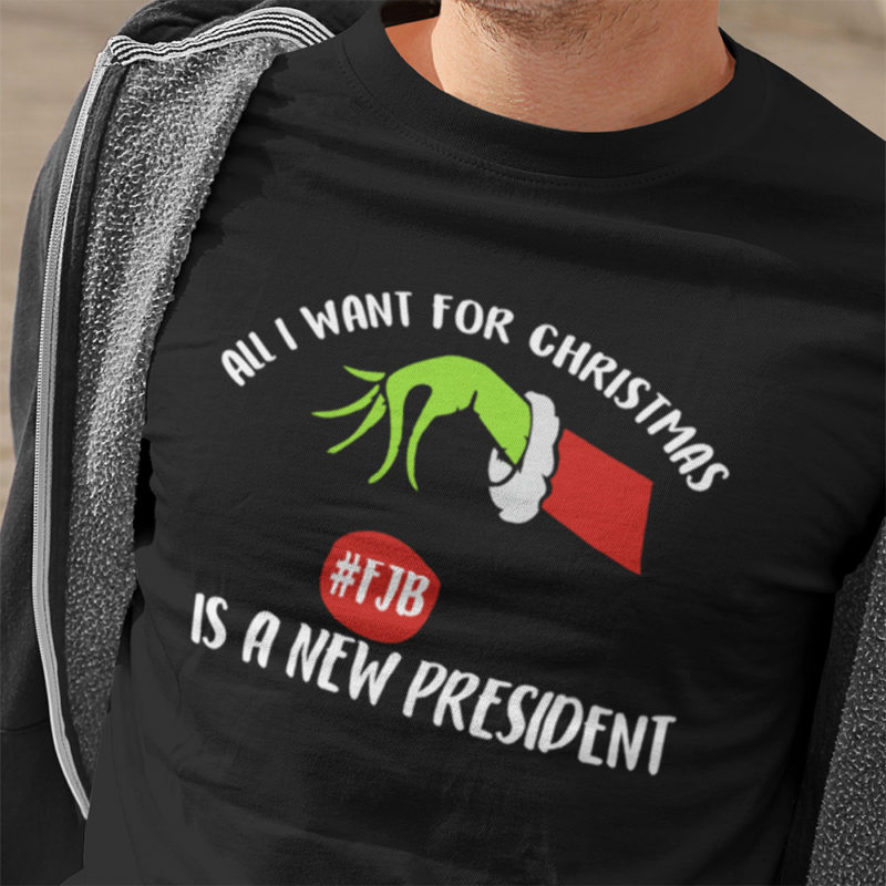 grinch hand shirt