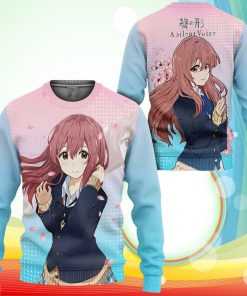 A Slient Voice Nishimiya Shouko Sweatshirt Anime Merch Stores