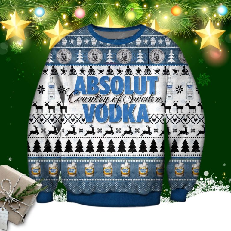 Absolut Vodka Ugly Christmas Sweatshirt