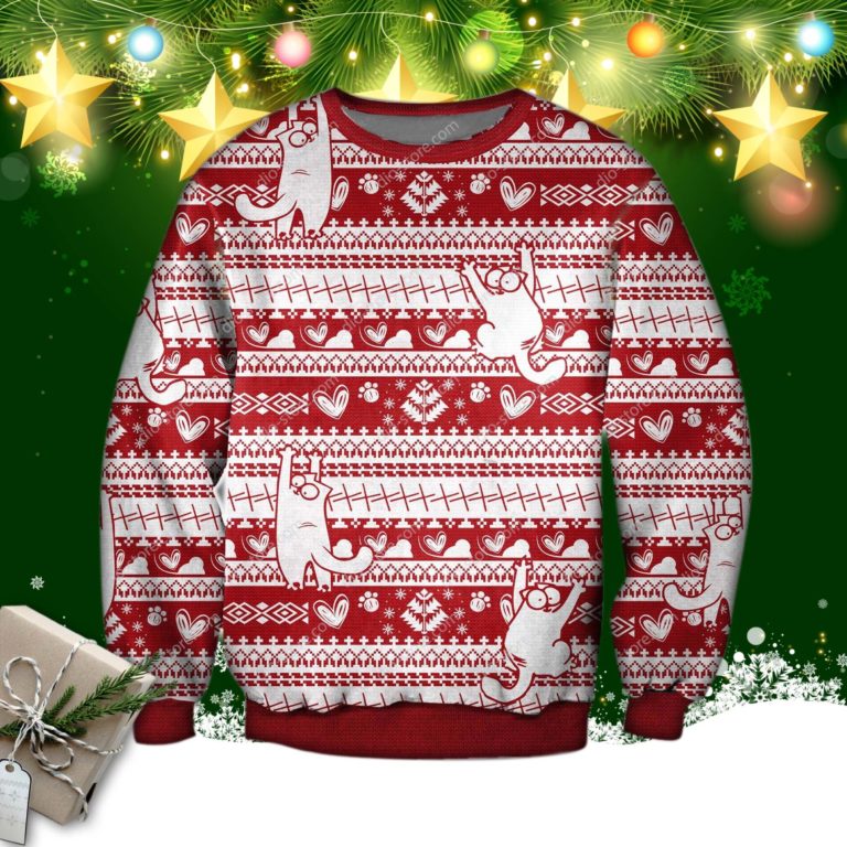 Adorable Simon’s Cat Ugly Sweatshirt