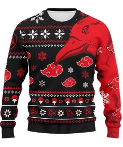 Akastsuki Naruto Anime Unisex Wool Sweater
