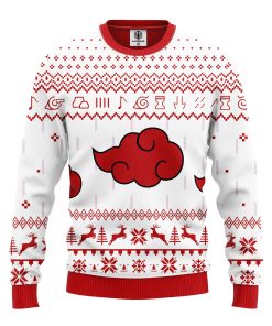 Akatsuki Clan Naruto Anime Unisex Wool Sweater Akatsuki Clan Naruto Anime Unisex Wool Sweater