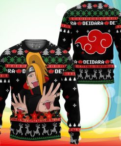 Akatsuki Deidara Ugly Christmas Sweater Naruto Anime Xmas Gifts