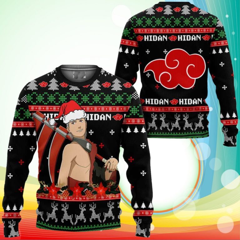 Akatsuki Hidan Ugly Christmas Sweater Naruto Anime Xmas Gifts