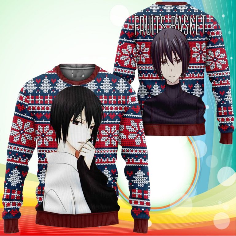 Akito Sohma Ugly Christmas Sweater Anime Fruits Basket Xmas Gifts