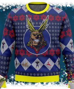 All Might My Hero Academia Ugly Christmas Sweater