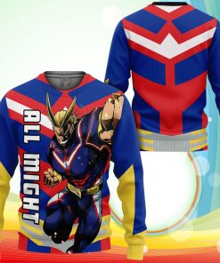 All Might Sweatshirt Anime My Hero Academia Sweater All Might Sweatshirt Anime My Hero Academia Sweater