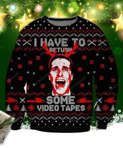 American Psycho Knitting Pattern 3d Print Ugly Sweatshirt