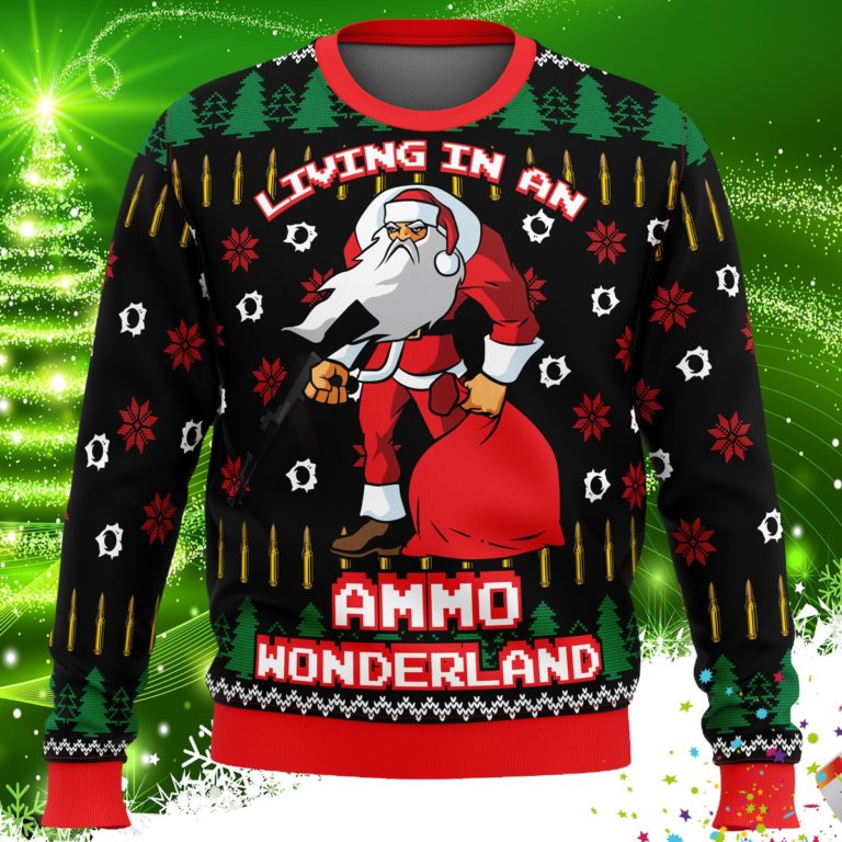 Ammo Wonderland Ugly Christmas Sweater