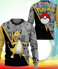 Ampharos Sweatshirt Anime Pokemon Sweater Ampharos Sweatshirt Anime Pokemon Sweater