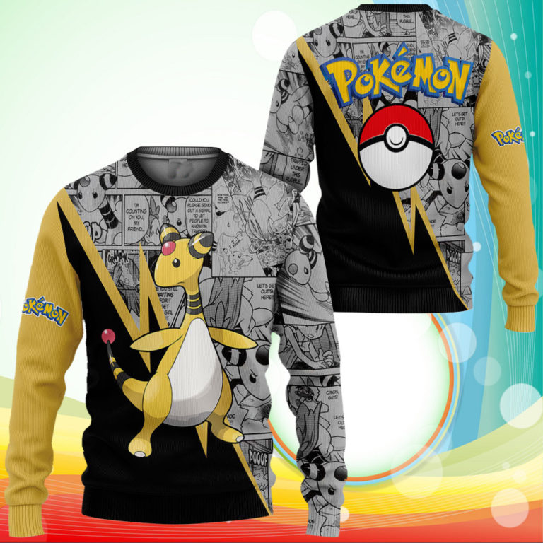 Ampharos Sweatshirt Anime Pokemon Sweater