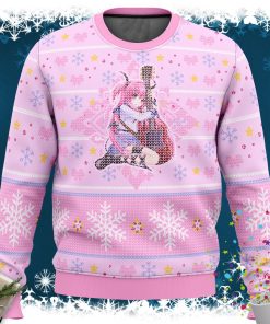 Angel Beats Yui Loves Guitar Ugly Christmas Sweater