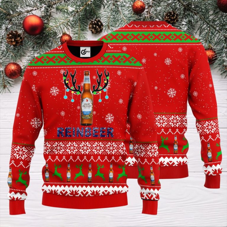 Angry Orchard Reinbeer Christmas Sweater