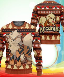 Arcanine Ugly Christmas Sweater Anime Pokemon Xmas Gifts