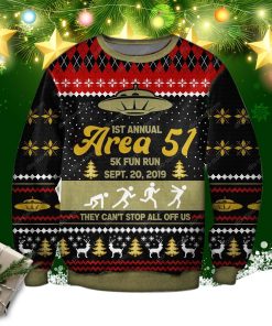 Area 51 3d Print Ugly Christmas Sweater