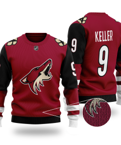 Arizona Coyotes Nhl Clayton Keller 9 Wool Sweater
